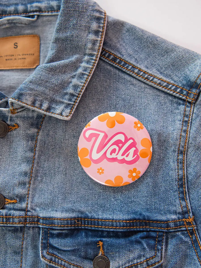 Vols Pink Barbie Button