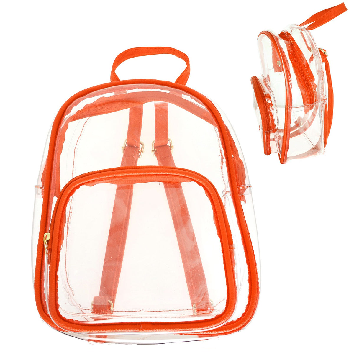 Game Day Clear Orange Backpack