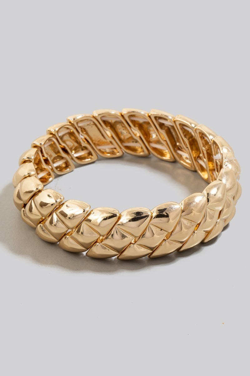 Gold Texture Bracelet