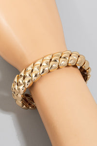 Gold Texture Bracelet