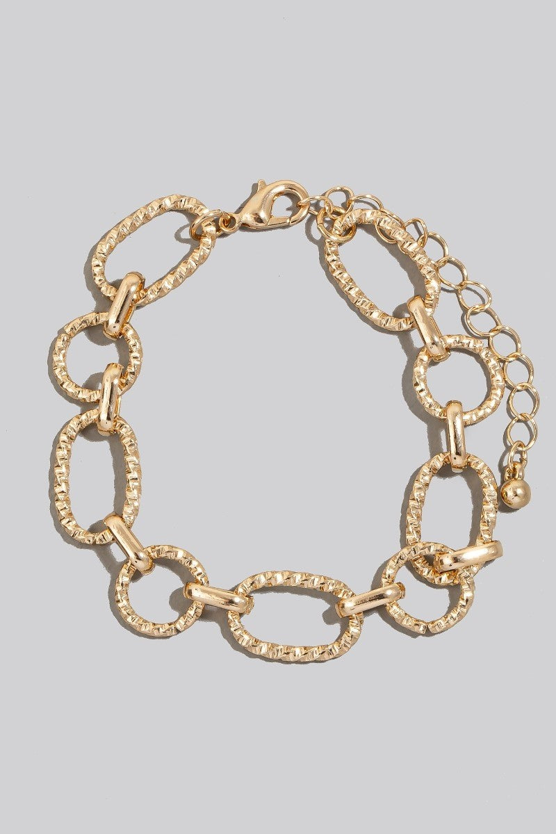 Gold Chain Link Bracelet