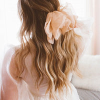 Taupe Chiffon Bow