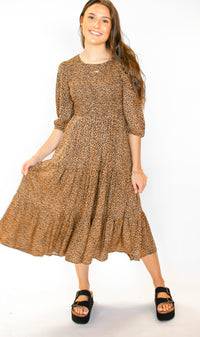 On My Mind Cheetah Midi Dress