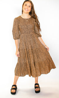 On My Mind Cheetah Midi Dress