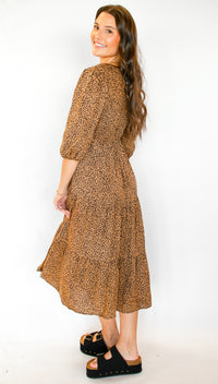 On My Mind Cheetah Midi Dress