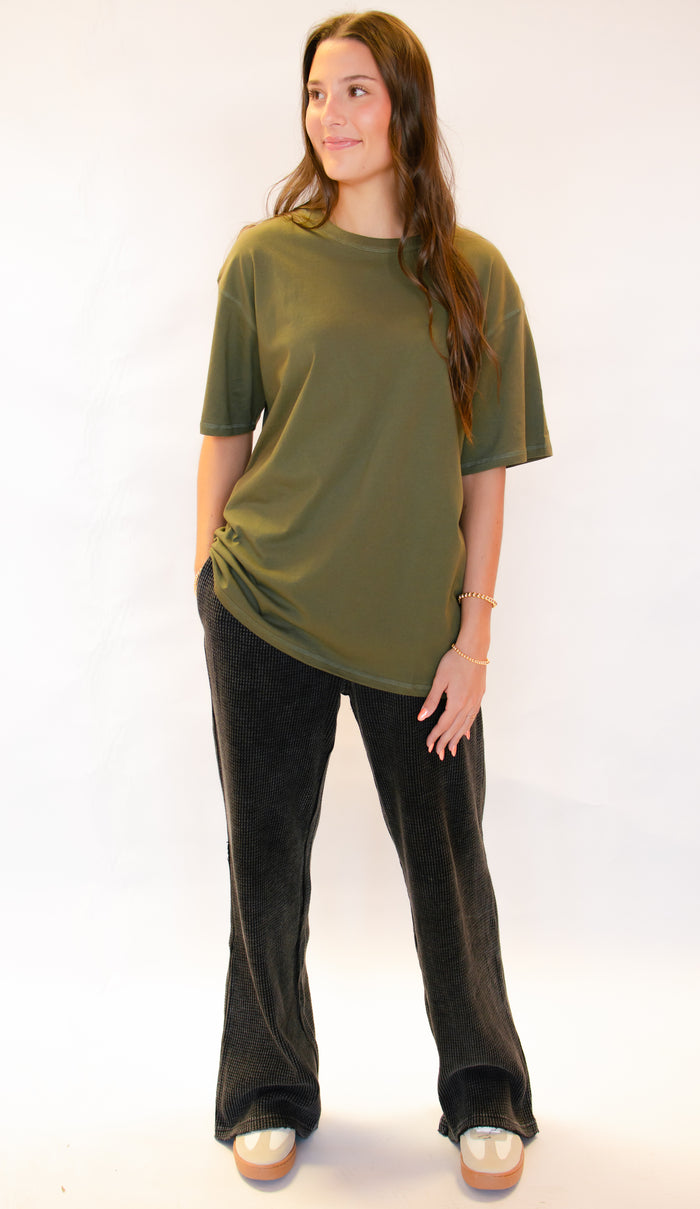 Fave Boyfriend Tee Olive