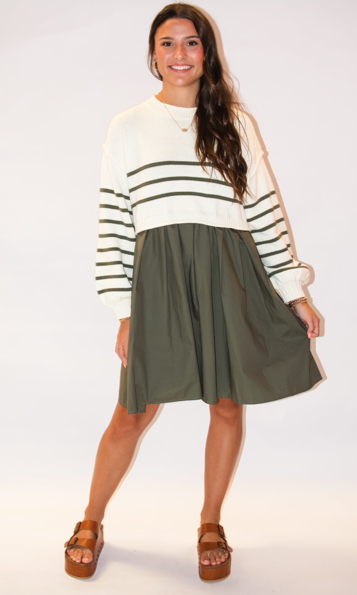 Leave Me Falling Sweater Knit Dress