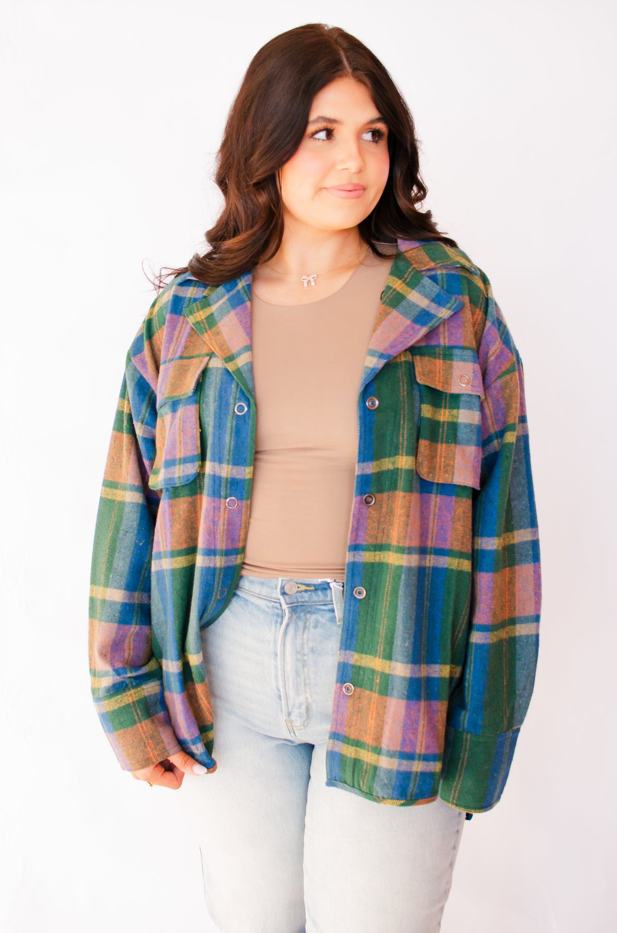 Bonfire Charm Plaid Jacket