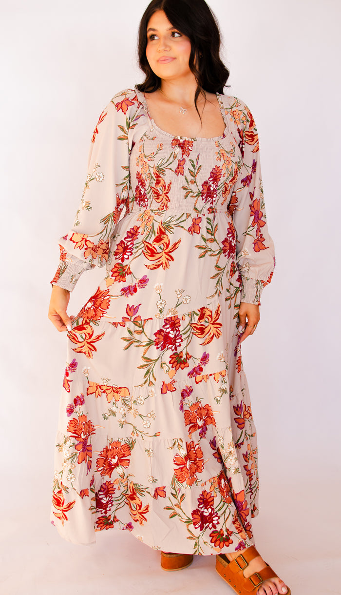 Against All Odds Floral Maxi Dress