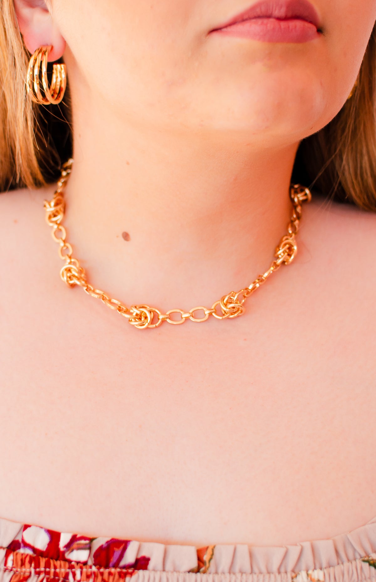 Golden Knot Necklace