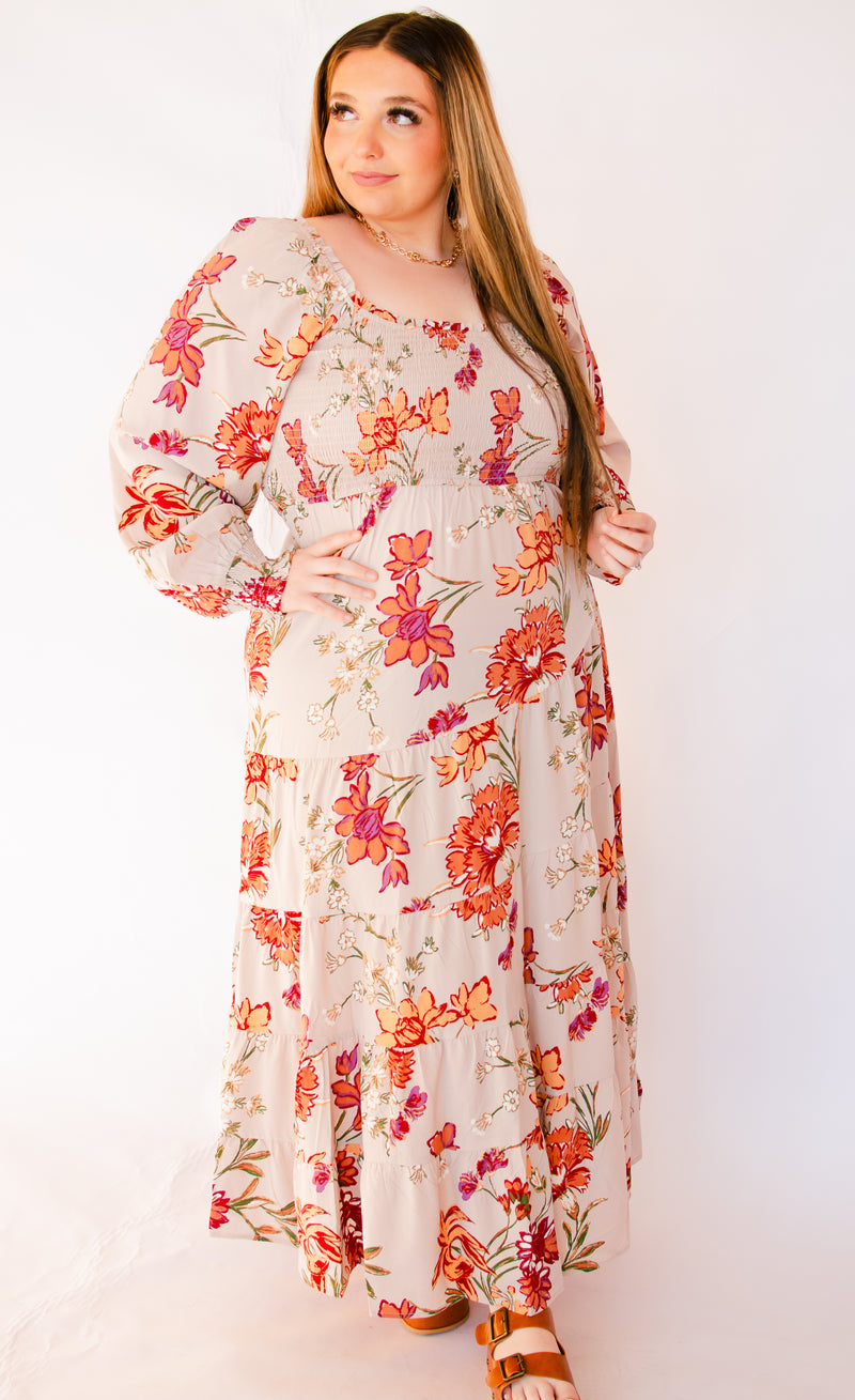 Against All Odds Floral Maxi Dress