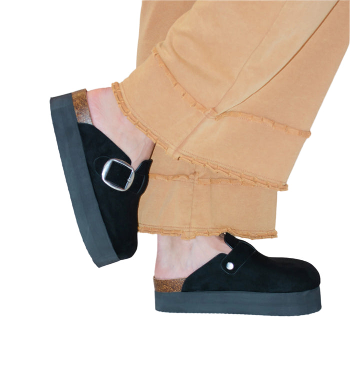 Peyton Black Platform Clog