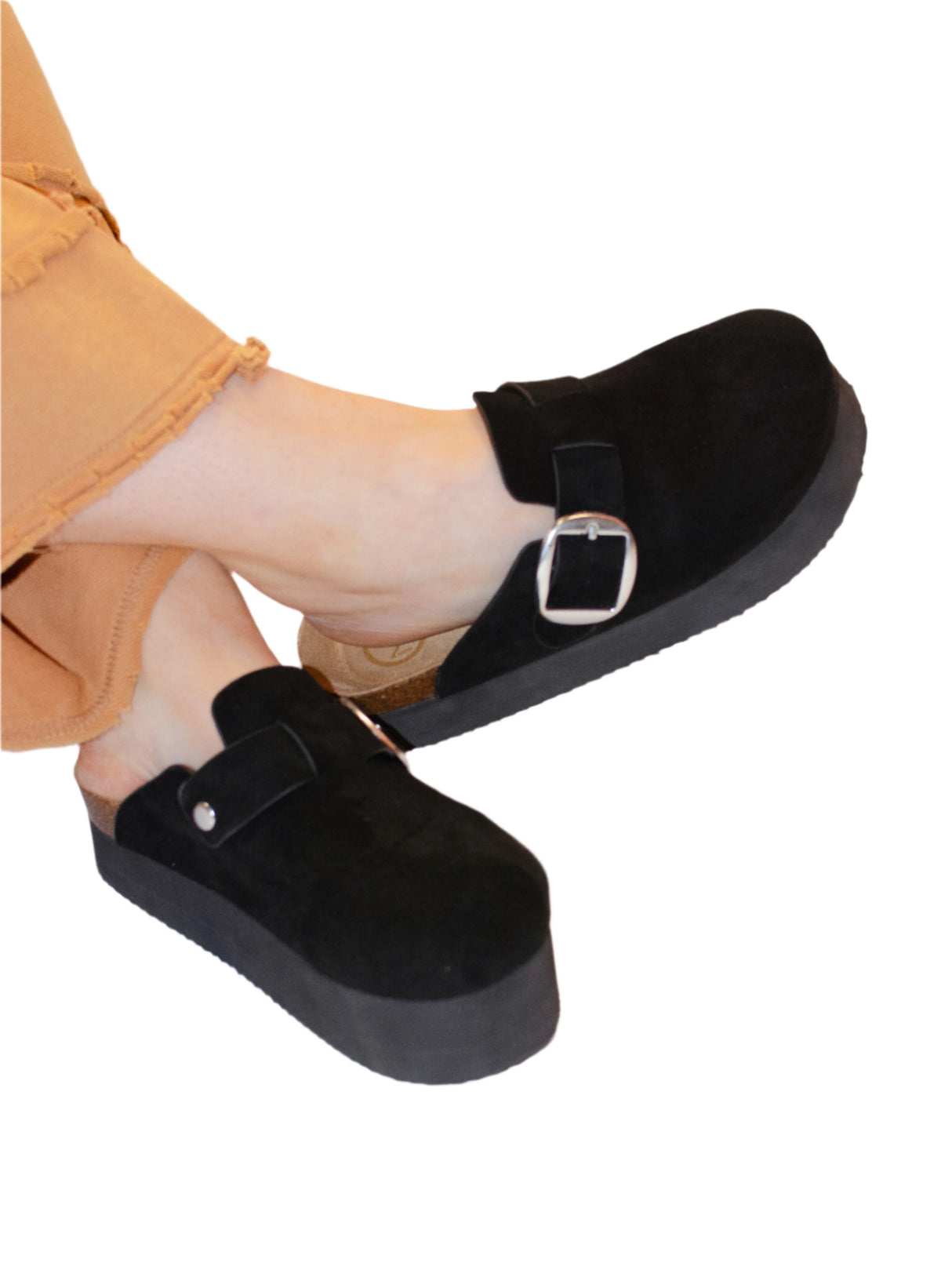 Peyton Black Platform Clog