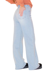 Gemma Light Wash Wide Leg Jeans