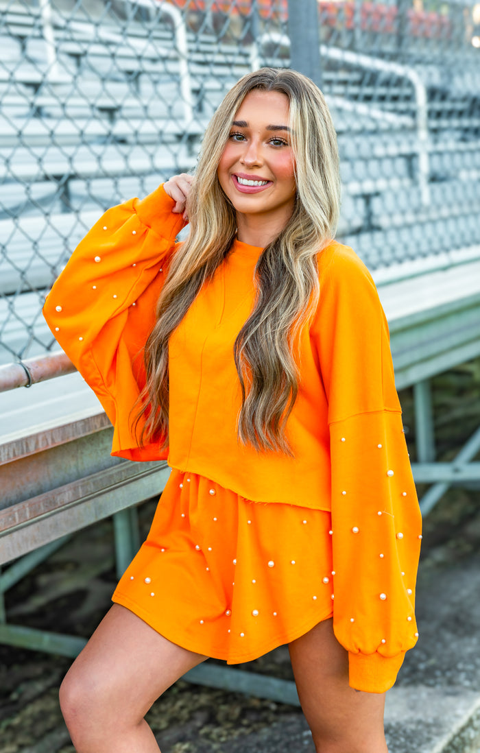 Orange Pearl Top