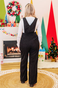 The Perfect Gift Black Corduroy Jumpsuit