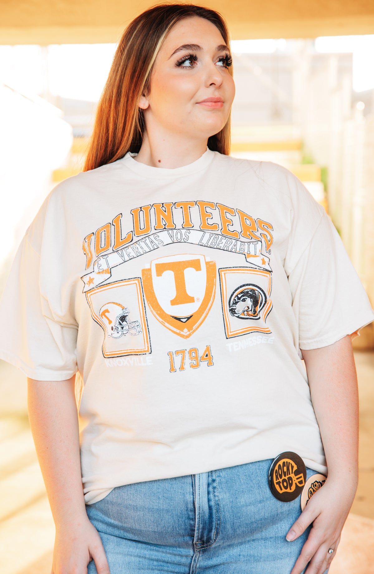 Volunteer White Tennessee Graphic Tee