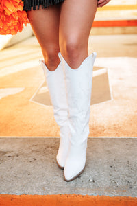 Western White Boots