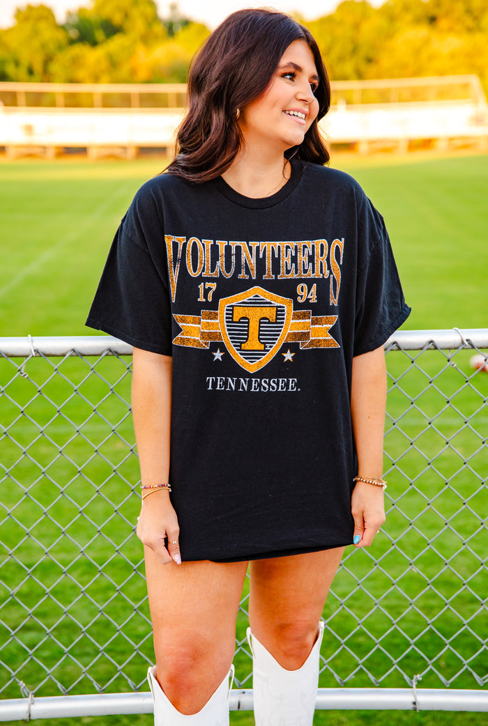 Tennessee Volunteers Black Tee