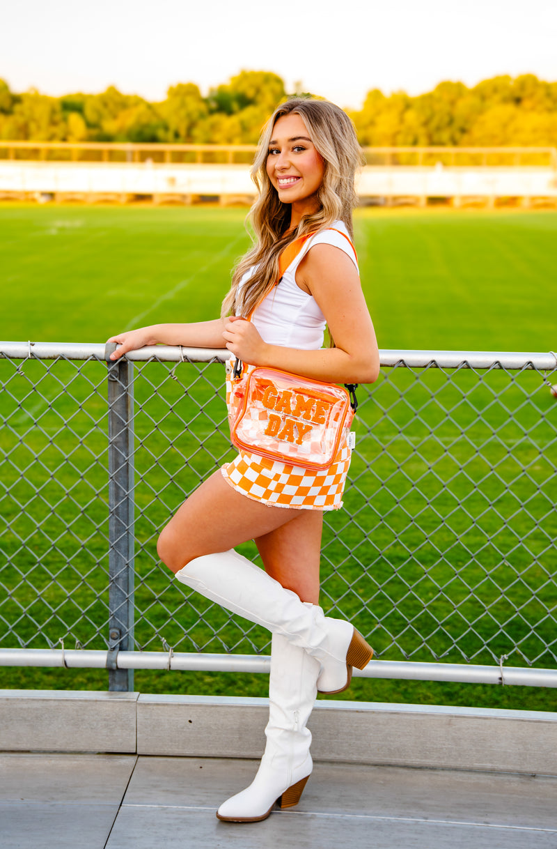 Game Day Original Orange and White Shorts