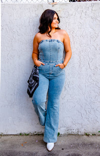 Small Town Girl Denim Jumpsuit