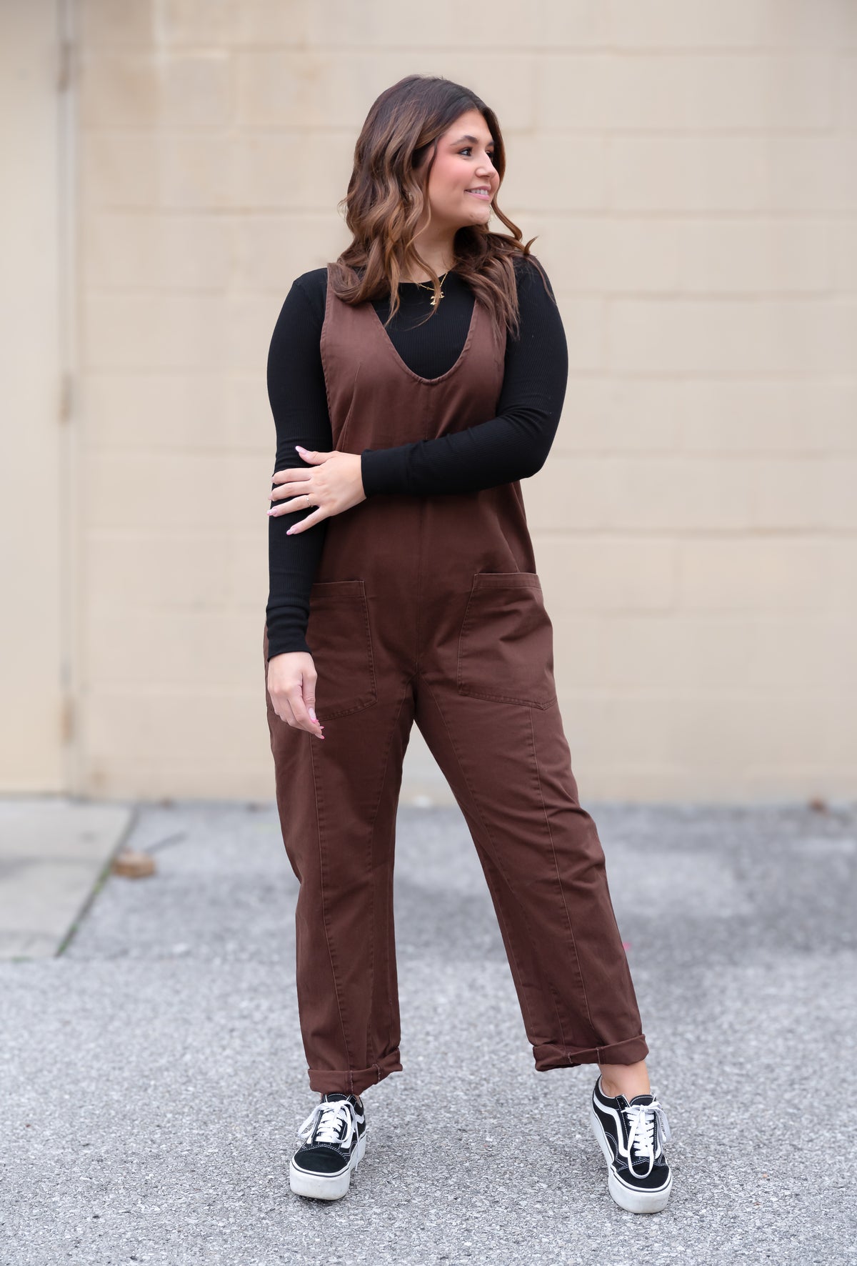 This Time Cocoa Pocket Jumpsuit