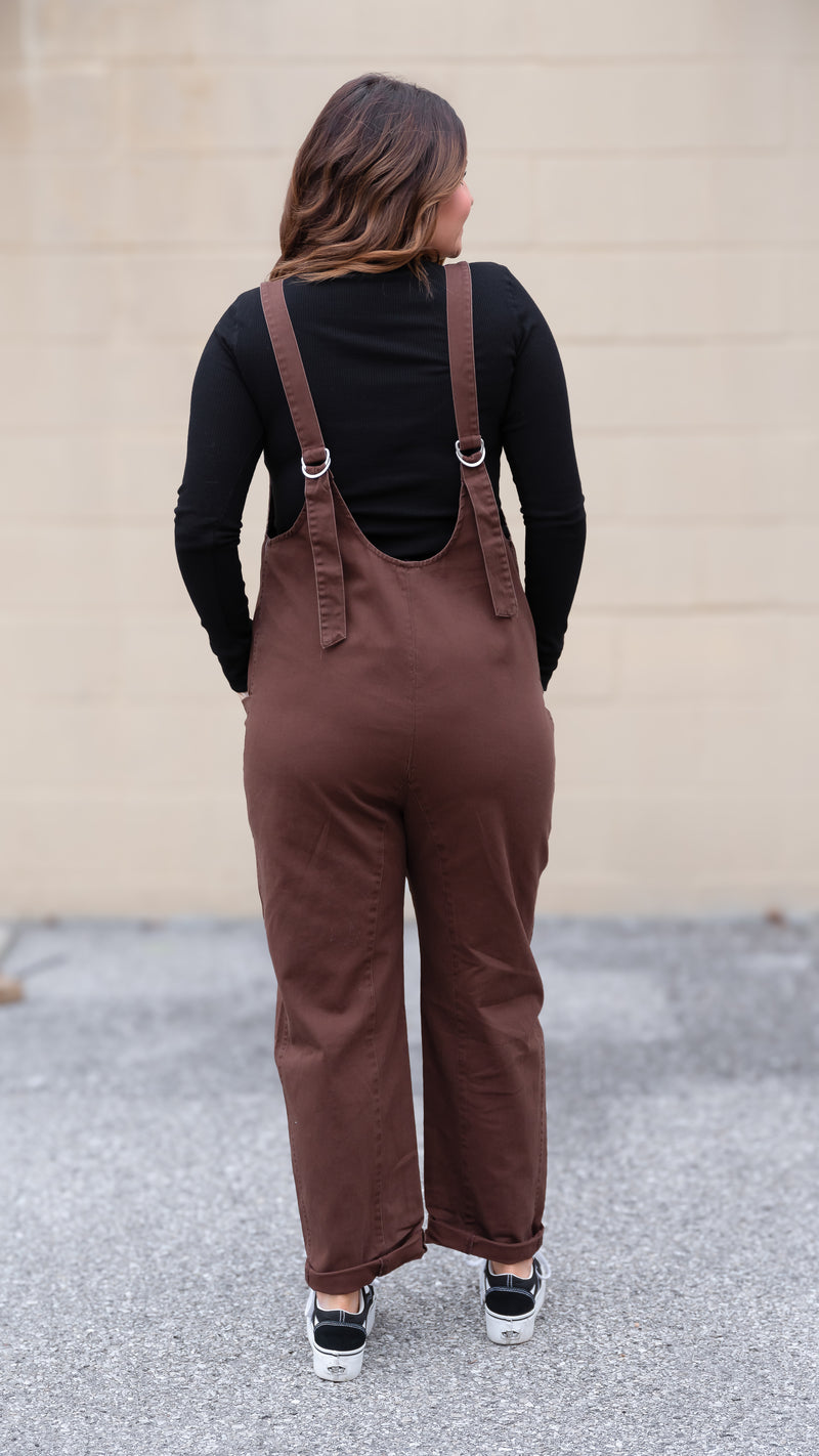 This Time Cocoa Pocket Jumpsuit