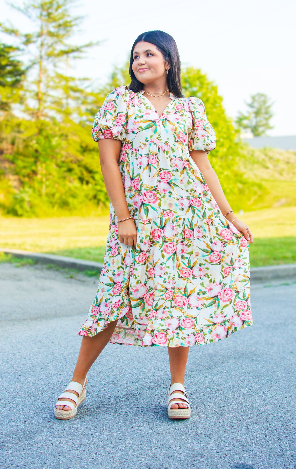 Floral Romance Midi Dress - UMGEE