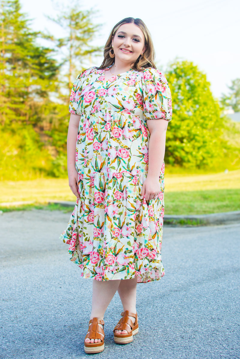 Floral Romance Midi Dress - UMGEE