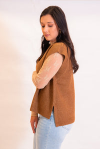 Easy to Style Camel Sweater Top