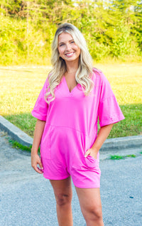 Little Bit of Sun Pink Romper - Small thru 3X