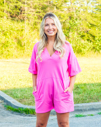 Little Bit of Sun Pink Romper - Small thru 3X