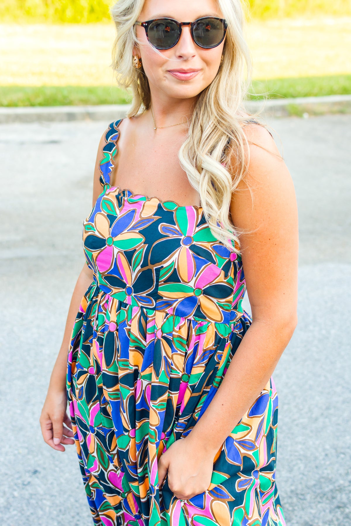 Cancun Sunrise Multi Maxi Dress