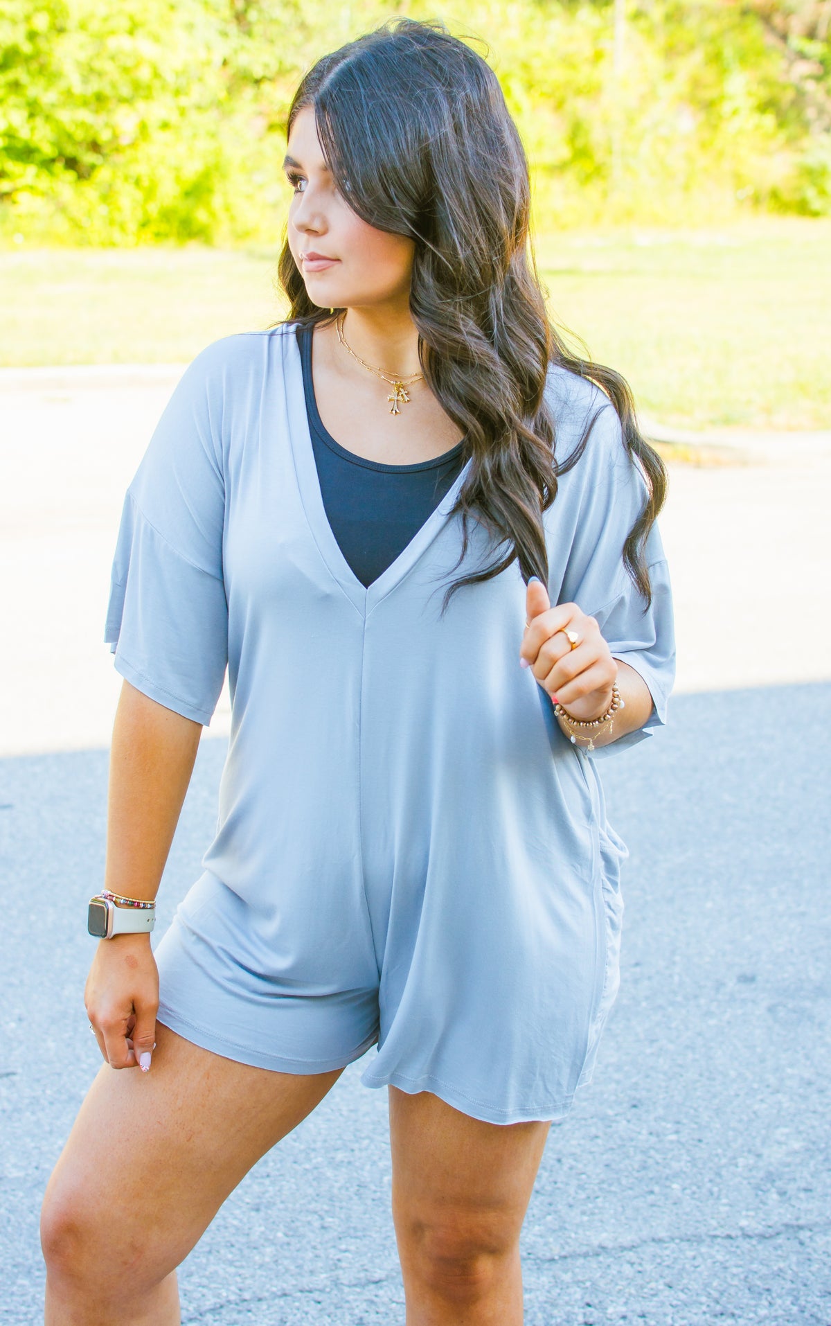 Reversible Ocean Tee  Romper