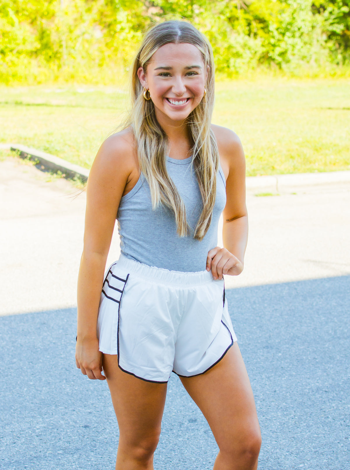 Focus Ribbed Cropped Tank