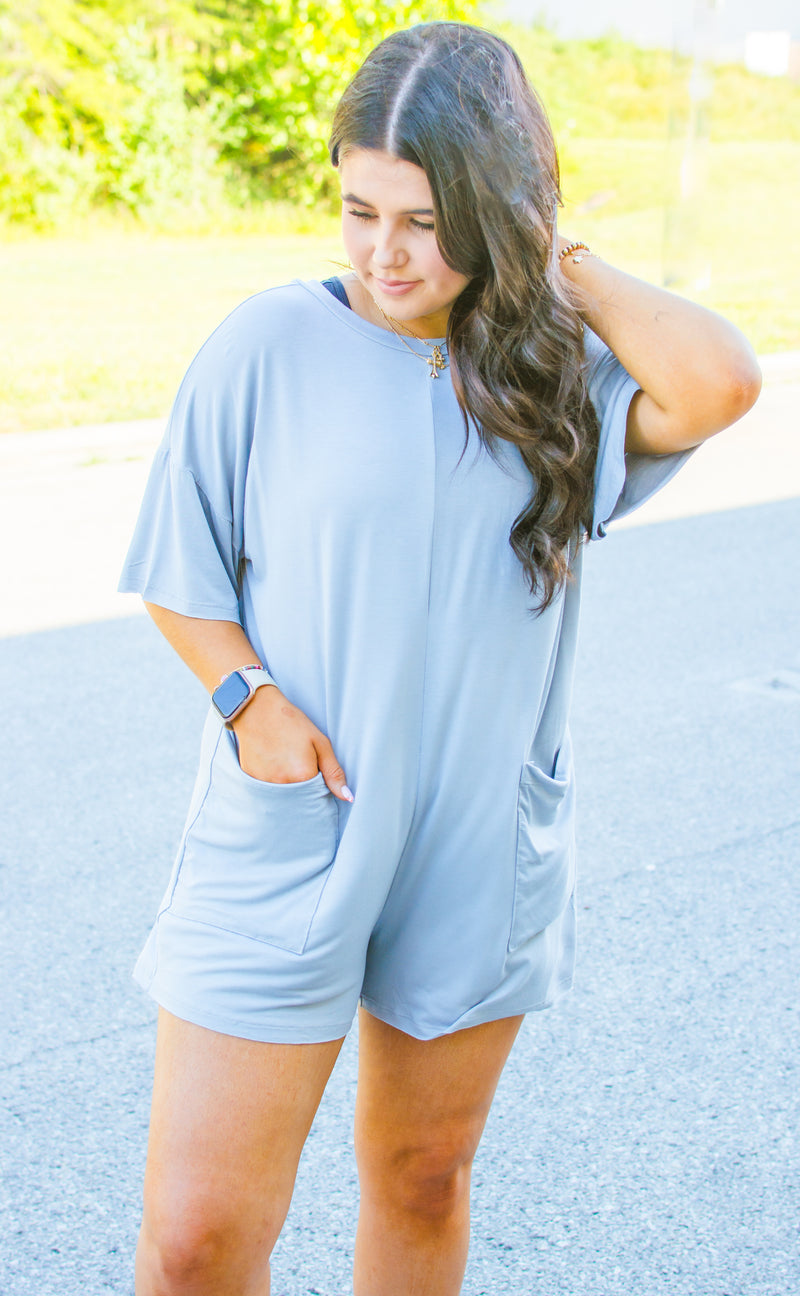 Reversible Ocean Tee  Romper