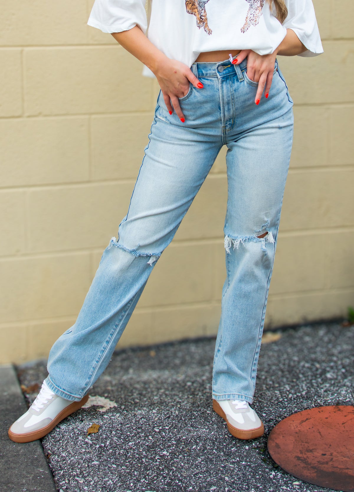 Josie High Rise Dad Jeans