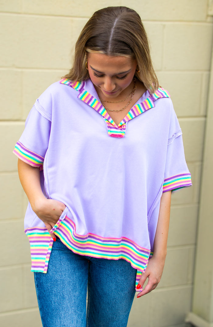 Color Blast Tunic Top