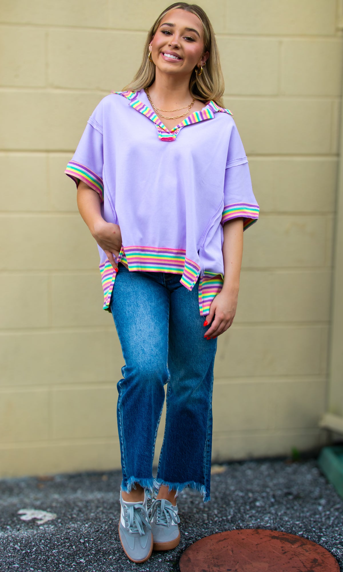 Color Blast Tunic Top