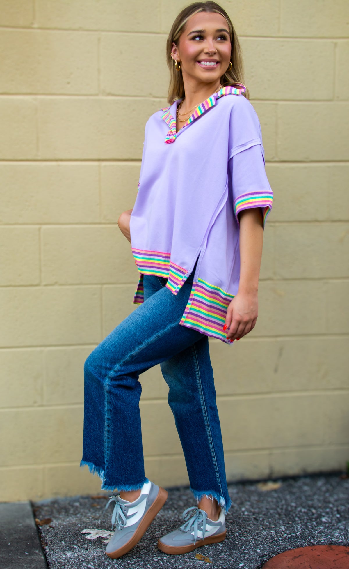 Color Blast Tunic Top