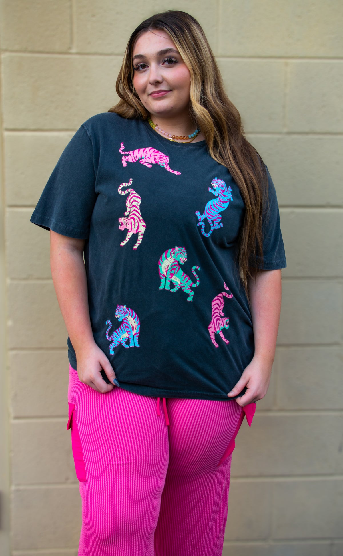 Multi Animal Print Graphic Tee