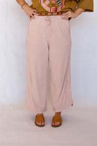 Milo Light Pink Mineral Wash Pants - EASEL