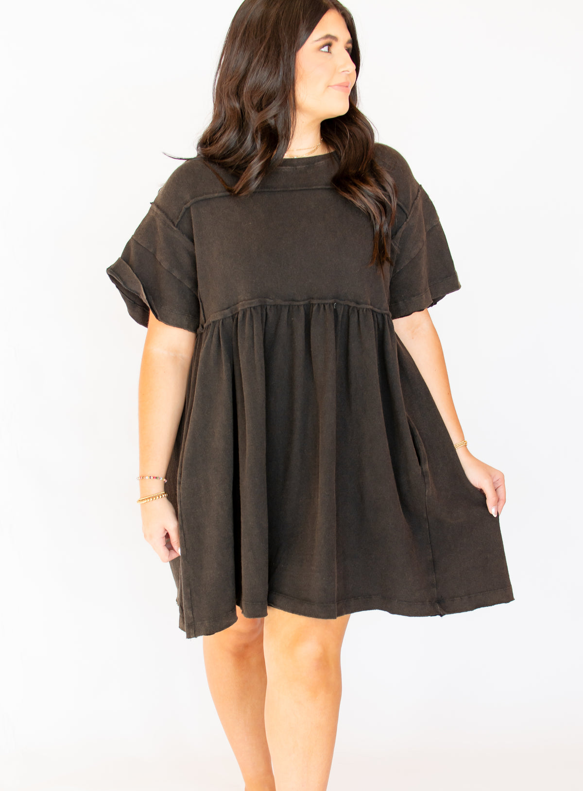 Trip to Tucson Mineral Washed Black Dress