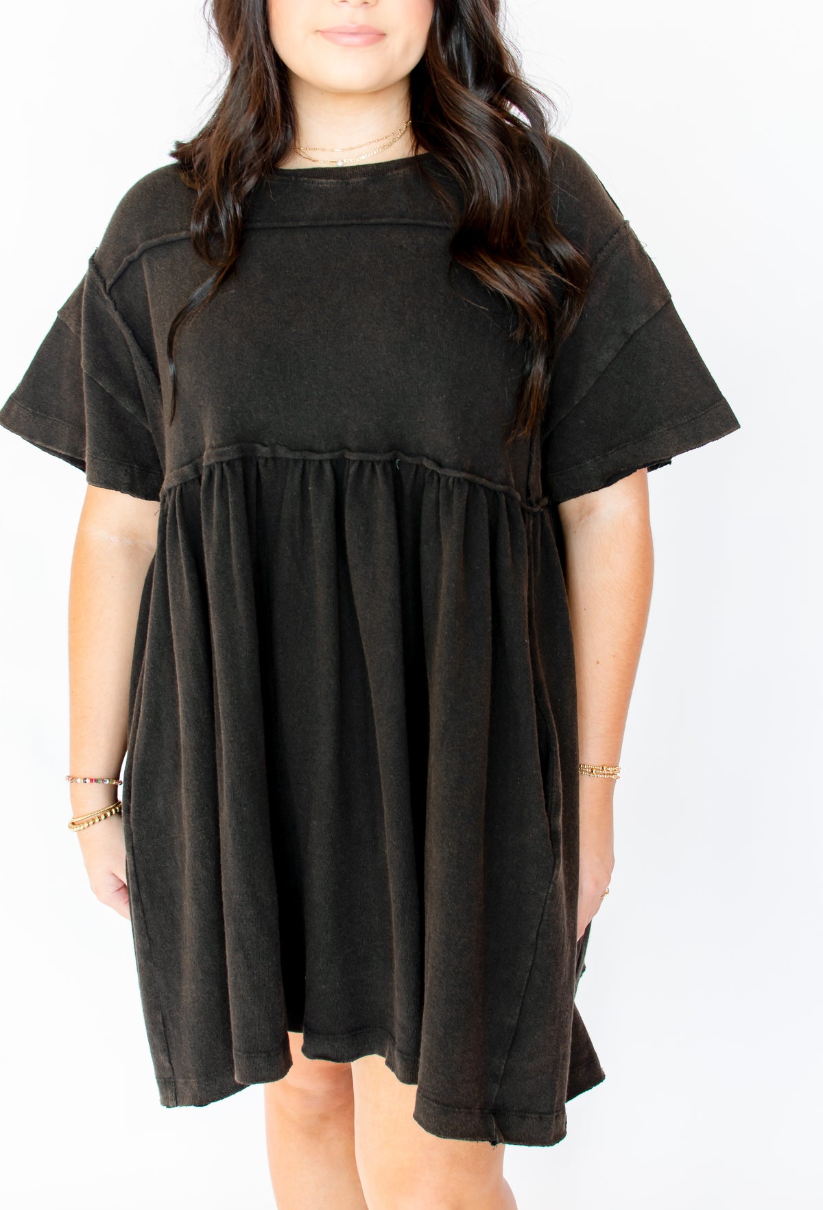 Trip to Tucson Mineral Washed Black Dress