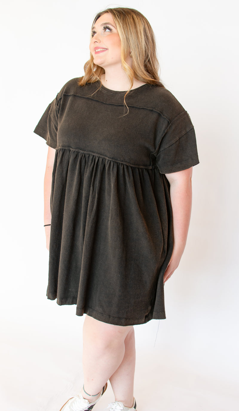 Trip to Tucson Mineral Washed Black Dress