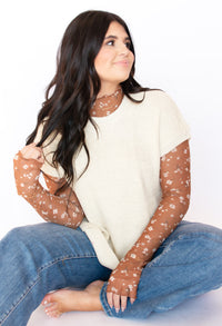 Fall Essential Beige Sweater Top