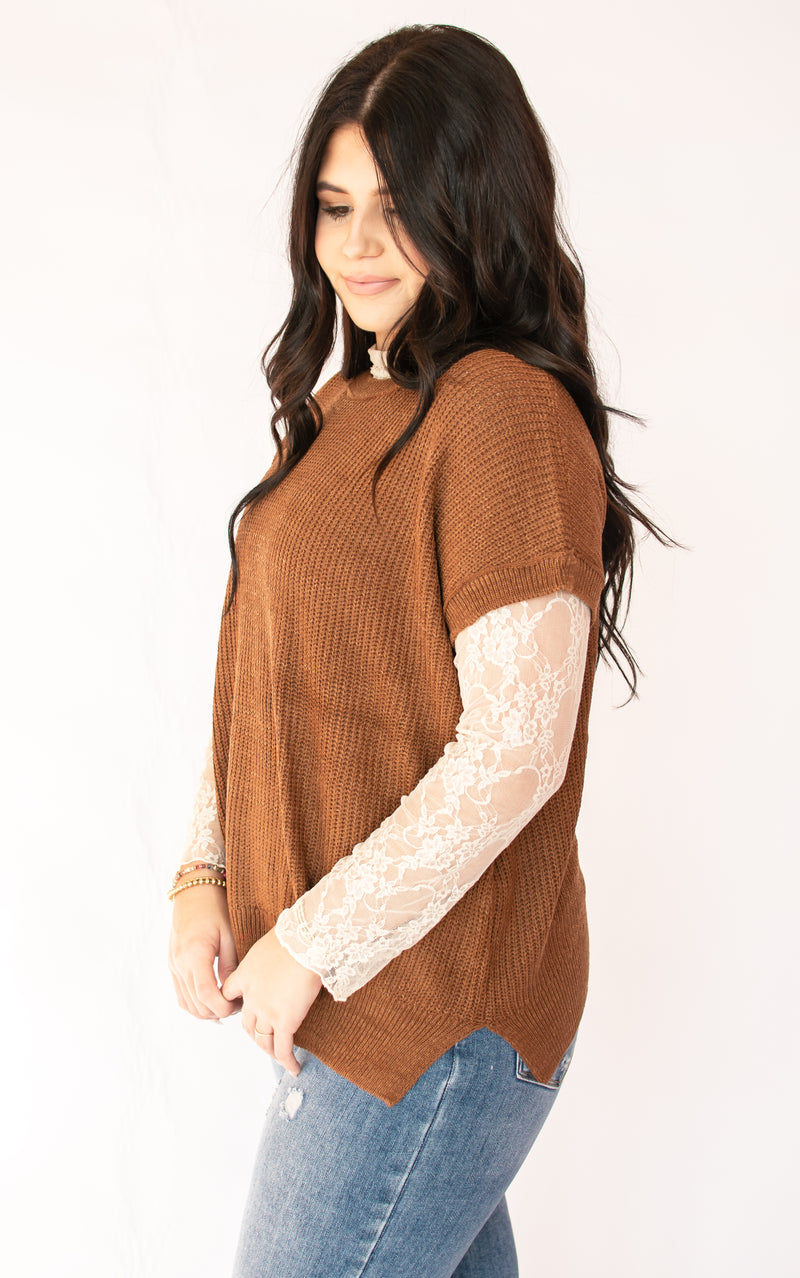 Fall Essential Coffee Sweater Top