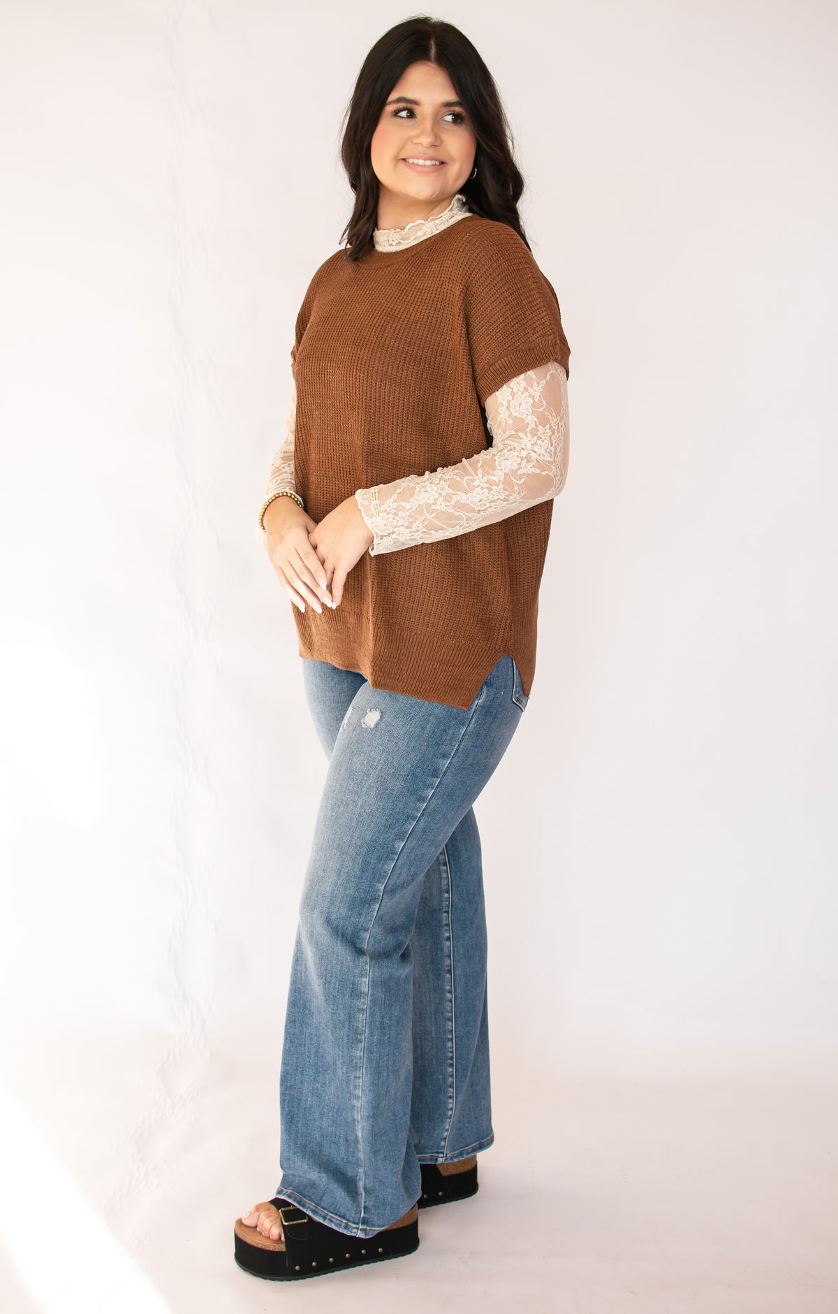 Fall Essential Coffee Sweater Top