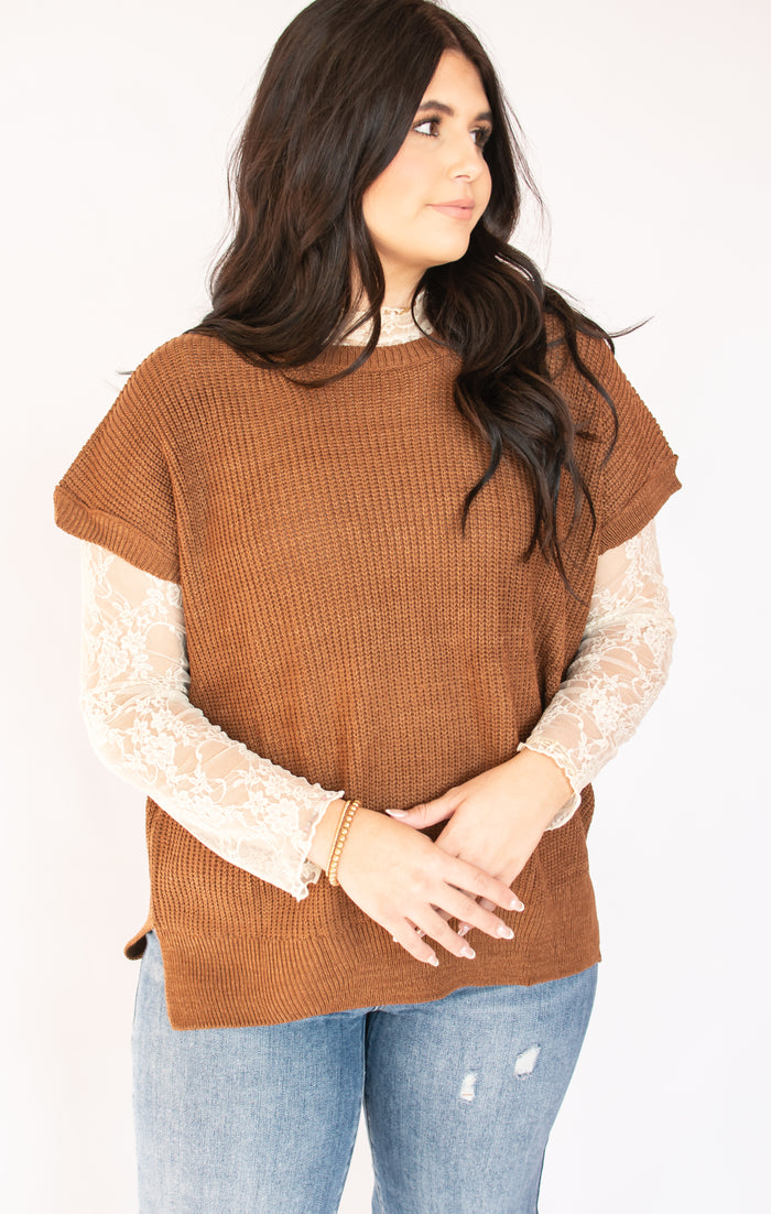 Fall Essential Coffee Sweater Top