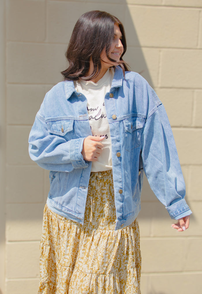 Fall in Love Oversize Denim Jacket